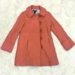 VTG Marc Jacobs RARE Salmon Pink Wool Pea Coat